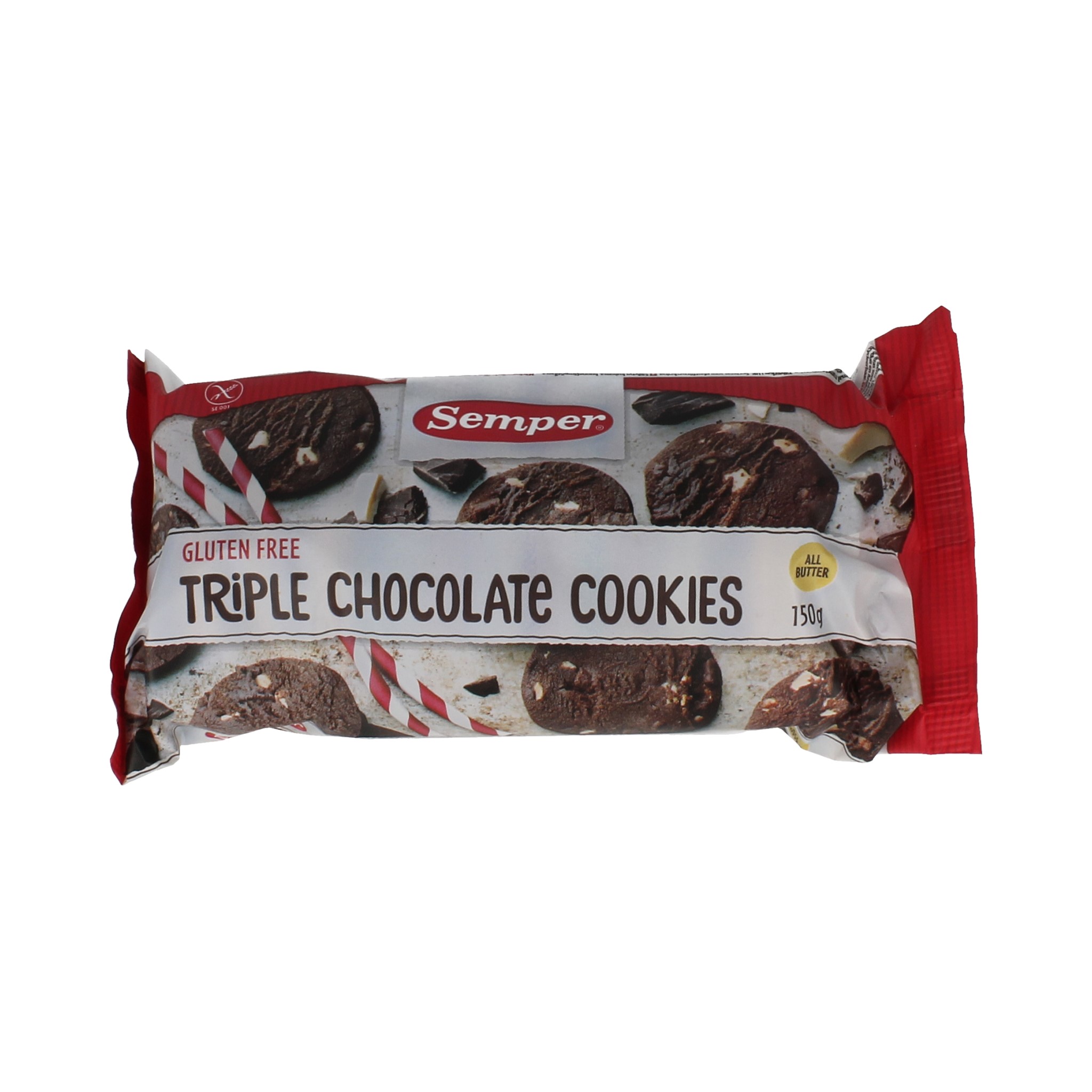 Semper Triple Chocolate Cookies 150 gram