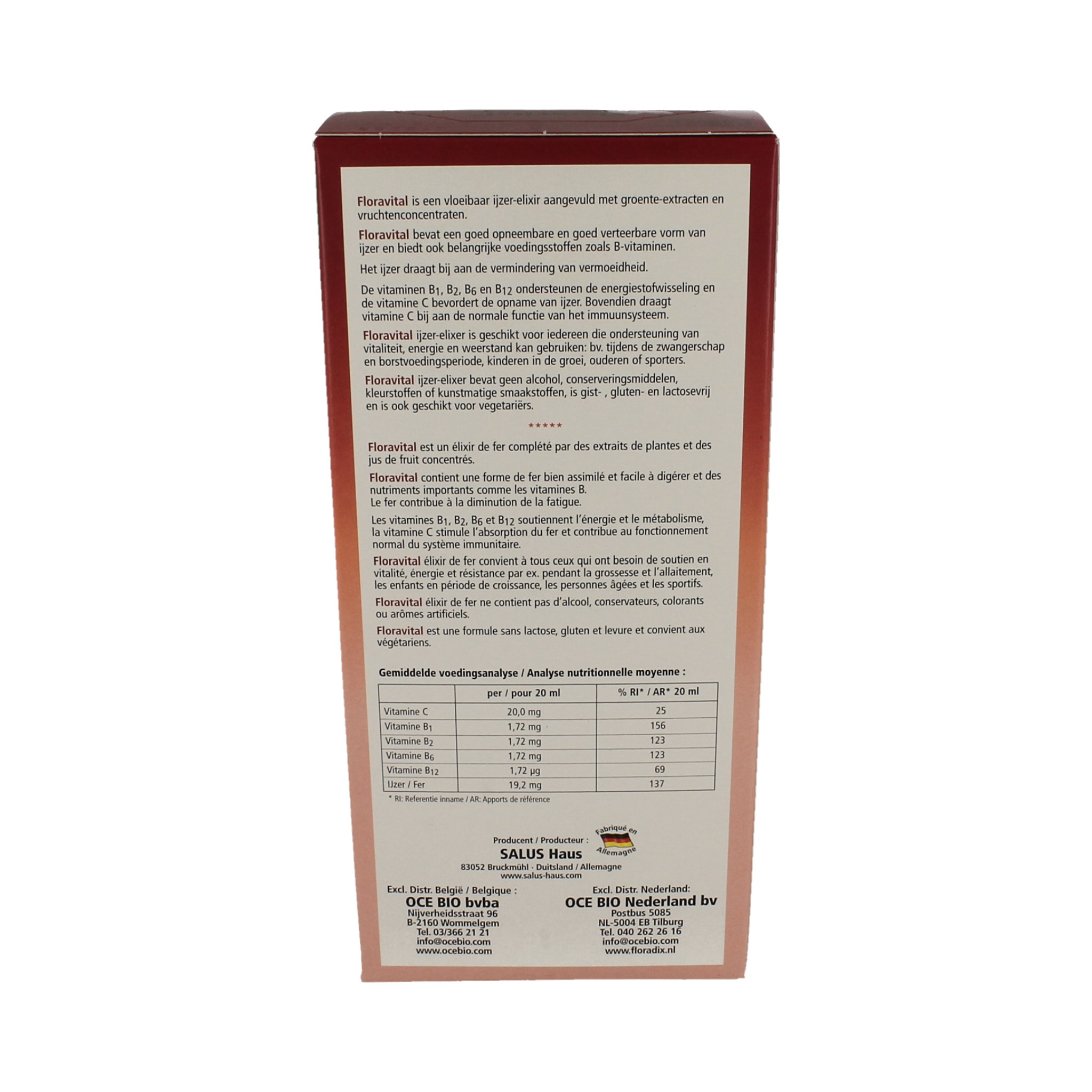 Salus Floradix Floravital 500ml - Afbeelding 2
