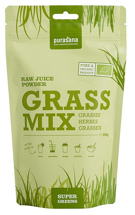 Purasana Grassmix Raw Juice Poeder afbeelding