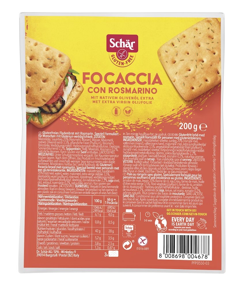 Schar Focaccia Rozemarijn afbeelding