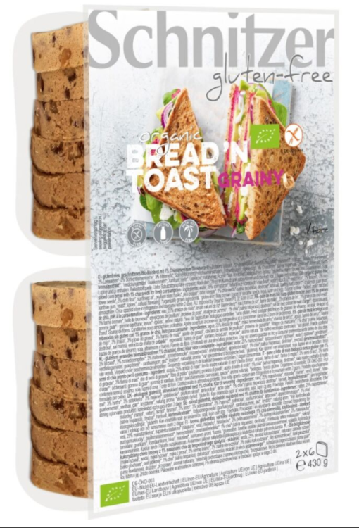 Schnitzer Organic Bread &apos;n Toast Grainy