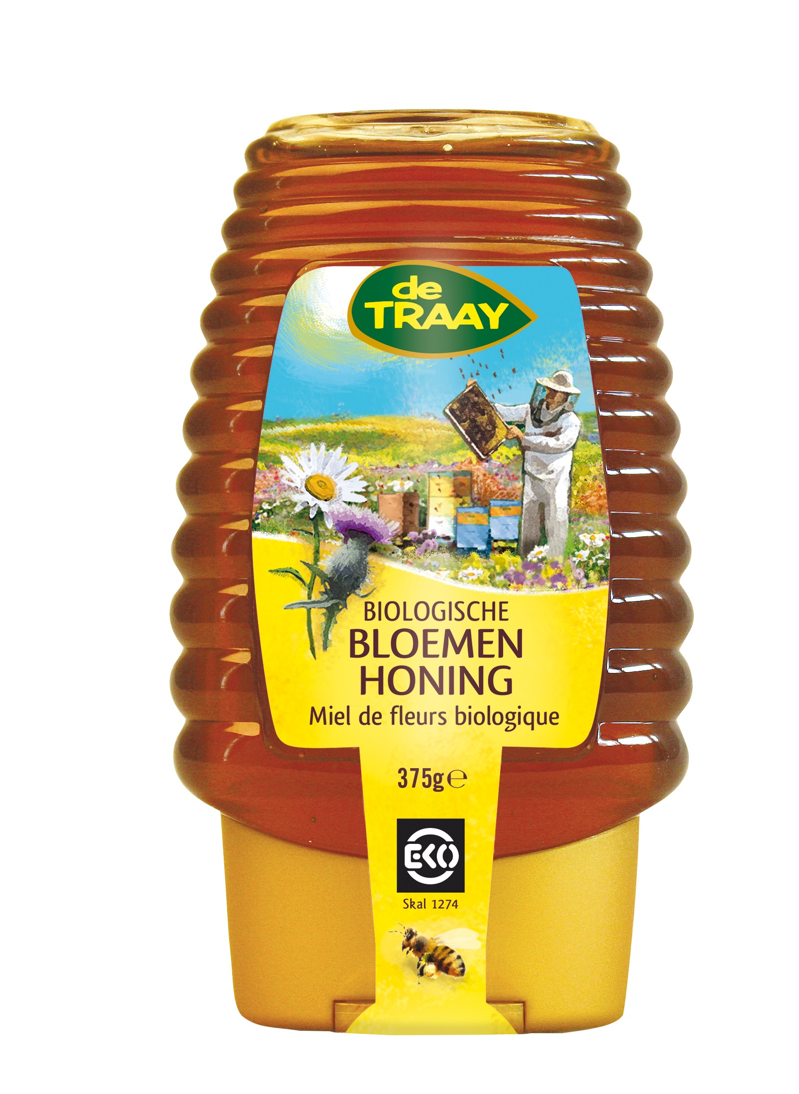 De Traay Bloemenhoning EKO Knijpfles 250 gr afbeelding